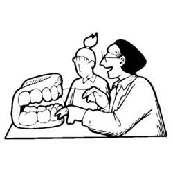 ぬりえページ: 歯医者 (取引と職業) #92867 - 無料の印刷可能なぬりえページ