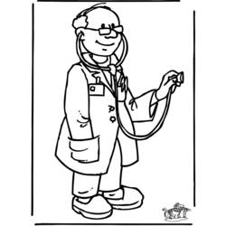ぬりえページ: 医師 / 医師 (取引と職業) #93508 - 無料の印刷可能なぬりえページ