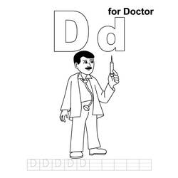 ぬりえページ: 医師 / 医師 (取引と職業) #93509 - 無料の印刷可能なぬりえページ