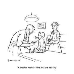 ぬりえページ: 医師 / 医師 (取引と職業) #93535 - 無料の印刷可能なぬりえページ