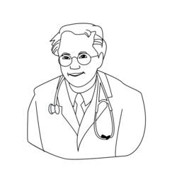 ぬりえページ: 医師 / 医師 (取引と職業) #93538 - 無料の印刷可能なぬりえページ