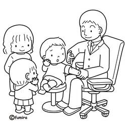 ぬりえページ: 医師 / 医師 (取引と職業) #93543 - 無料の印刷可能なぬりえページ
