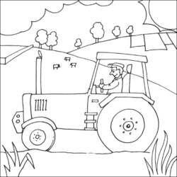 ぬりえページ: 農家 (取引と職業) #96244 - 無料の印刷可能なぬりえページ