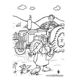 ぬりえページ: 農家 (取引と職業) #96335 - 無料の印刷可能なぬりえページ