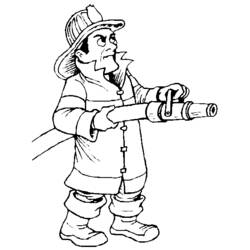 ぬりえページ: 消防士 (取引と職業) #105517 - 無料の印刷可能なぬりえページ