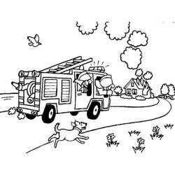 ぬりえページ: 消防士 (取引と職業) #105518 - 無料の印刷可能なぬりえページ
