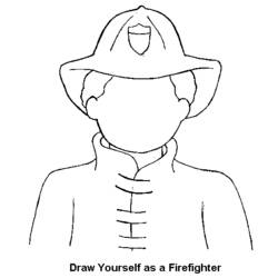 ぬりえページ: 消防士 (取引と職業) #105542 - 無料の印刷可能なぬりえページ