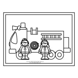 ぬりえページ: 消防士 (取引と職業) #105596 - 無料の印刷可能なぬりえページ