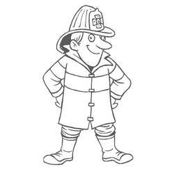 ぬりえページ: 消防士 (取引と職業) #105610 - 無料の印刷可能なぬりえページ