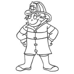 ぬりえページ: 消防士 (取引と職業) #105611 - 無料の印刷可能なぬりえページ