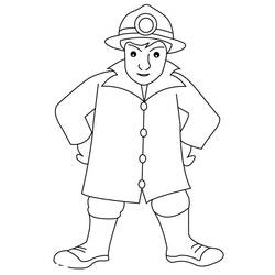 ぬりえページ: 消防士 (取引と職業) #105622 - 無料の印刷可能なぬりえページ