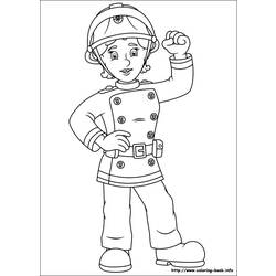 ぬりえページ: 消防士 (取引と職業) #105650 - 無料の印刷可能なぬりえページ