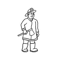 ぬりえページ: 消防士 (取引と職業) #105706 - 無料の印刷可能なぬりえページ