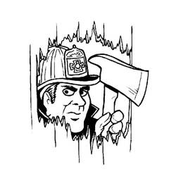 ぬりえページ: 消防士 (取引と職業) #105726 - 無料の印刷可能なぬりえページ