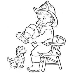 ぬりえページ: 消防士 (取引と職業) #105751 - 無料の印刷可能なぬりえページ