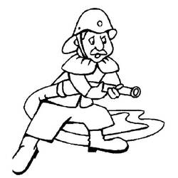 ぬりえページ: 消防士 (取引と職業) #105765 - 無料の印刷可能なぬりえページ