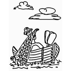 ぬりえページ: 漁師 (取引と職業) #103960 - 無料の印刷可能なぬりえページ