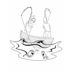 ぬりえページ: 漁師 (取引と職業) #103976 - 無料の印刷可能なぬりえページ