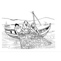 ぬりえページ: 漁師 (取引と職業) #103989 - 無料の印刷可能なぬりえページ