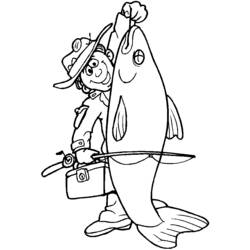 ぬりえページ: 漁師 (取引と職業) #103997 - 無料の印刷可能なぬりえページ