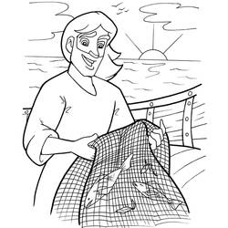 ぬりえページ: 漁師 (取引と職業) #104005 - 無料の印刷可能なぬりえページ