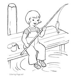 ぬりえページ: 漁師 (取引と職業) #104038 - 無料の印刷可能なぬりえページ