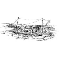 ぬりえページ: 漁師 (取引と職業) #104051 - 無料の印刷可能なぬりえページ