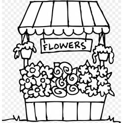 ぬりえページ: 花屋 (取引と職業) #170348 - 無料の印刷可能なぬりえページ