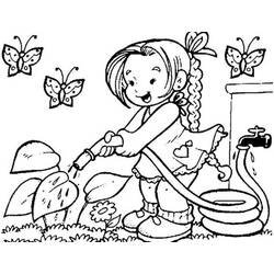 ぬりえページ: 庭師 (取引と職業) #98639 - 無料の印刷可能なぬりえページ