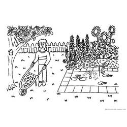 ぬりえページ: 庭師 (取引と職業) #98667 - 無料の印刷可能なぬりえページ