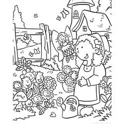 ぬりえページ: 庭師 (取引と職業) #98770 - 無料の印刷可能なぬりえページ
