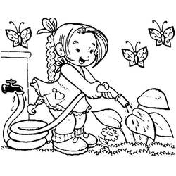 ぬりえページ: 庭師 (取引と職業) #98846 - 無料の印刷可能なぬりえページ
