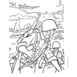 ぬりえページ: 軍隊 (取引と職業) #102238 - 無料の印刷可能なぬりえページ