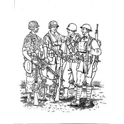 ぬりえページ: 軍隊 (取引と職業) #102394 - 無料の印刷可能なぬりえページ
