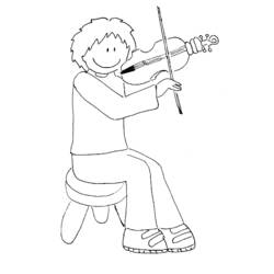ぬりえページ: 音楽家 (取引と職業) #102551 - 無料の印刷可能なぬりえページ