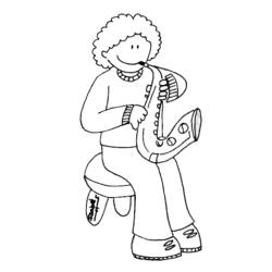 ぬりえページ: 音楽家 (取引と職業) #102641 - 無料の印刷可能なぬりえページ