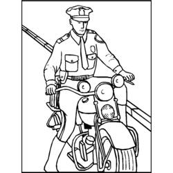 ぬりえページ: 警察官 (取引と職業) #105360 - 無料の印刷可能なぬりえページ