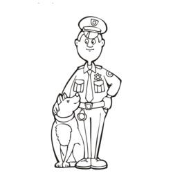 ぬりえページ: 警察官 (取引と職業) #105371 - 無料の印刷可能なぬりえページ