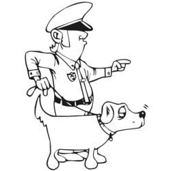 ぬりえページ: 警察官 (取引と職業) #105425 - 無料の印刷可能なぬりえページ