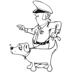 ぬりえページ: 警察官 (取引と職業) #105427 - 無料の印刷可能なぬりえページ