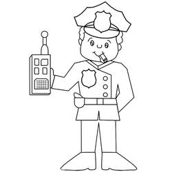 ぬりえページ: 警察官 (取引と職業) #105432 - 無料の印刷可能なぬりえページ