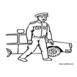 ぬりえページ: 警察官 (取引と職業) #105468 - 無料の印刷可能なぬりえページ