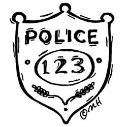 ぬりえページ: 警察官 (取引と職業) #105470 - 無料の印刷可能なぬりえページ