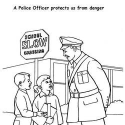 ぬりえページ: 警察官 (取引と職業) #105508 - 無料の印刷可能なぬりえページ