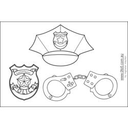 ぬりえページ: 警察官 (取引と職業) #105509 - 無料の印刷可能なぬりえページ