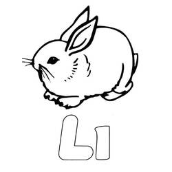 ぬりえ: 文字L - 無料の印刷可能なぬりえページ