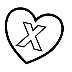 ぬりえ: 文字X - 無料の印刷可能なぬりえページ