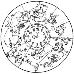 ぬりえページ: 動物曼荼羅 (マンダラ) #22687 - 無料の印刷可能なぬりえページ