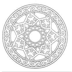 ぬりえページ: 星曼荼羅 (マンダラ) #117959 - 無料の印刷可能なぬりえページ
