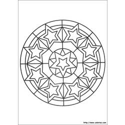 ぬりえページ: 星曼荼羅 (マンダラ) #117964 - 無料の印刷可能なぬりえページ